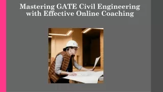 GATE Civil Online Coaching