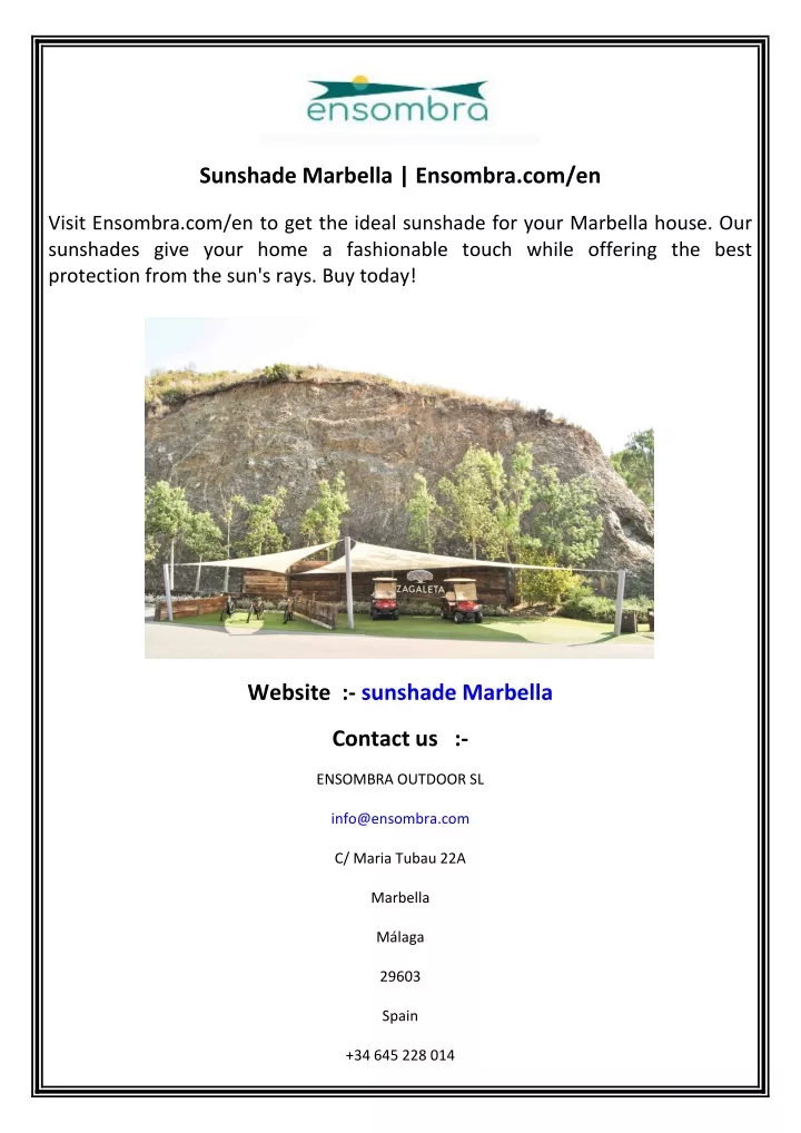 sunshade marbella ensombra com en