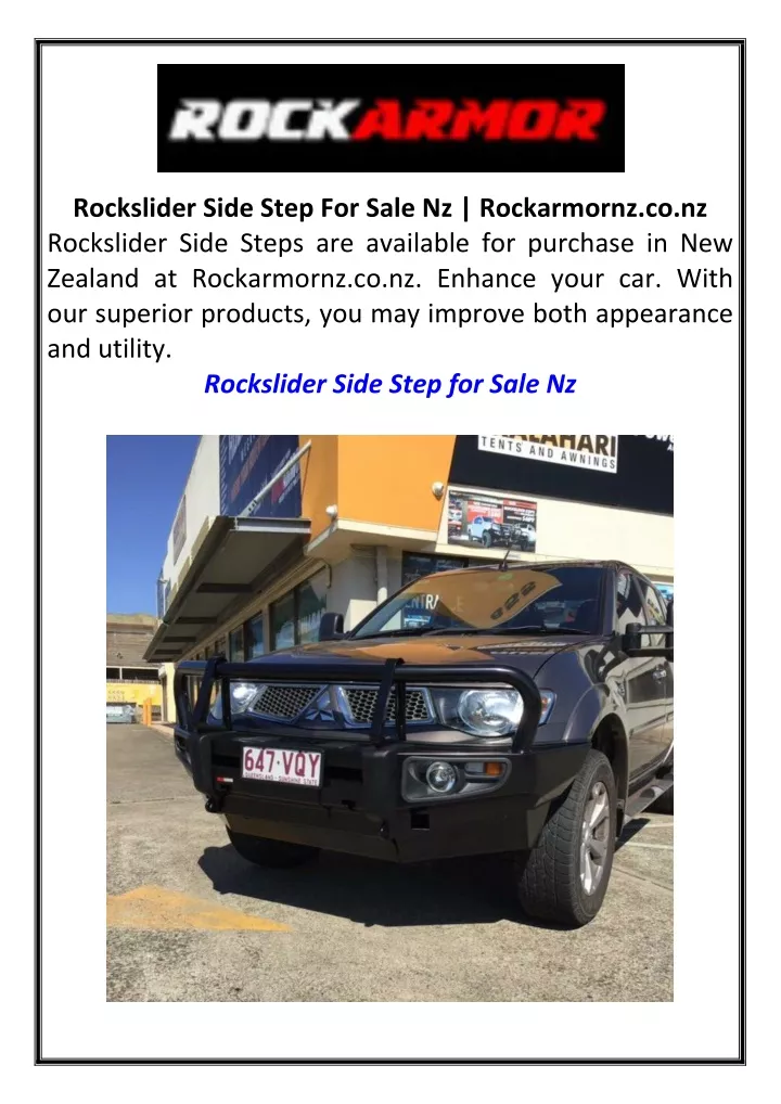 rockslider side step for sale nz rockarmornz