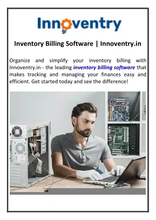 Inventory Billing Software Innoventry.in