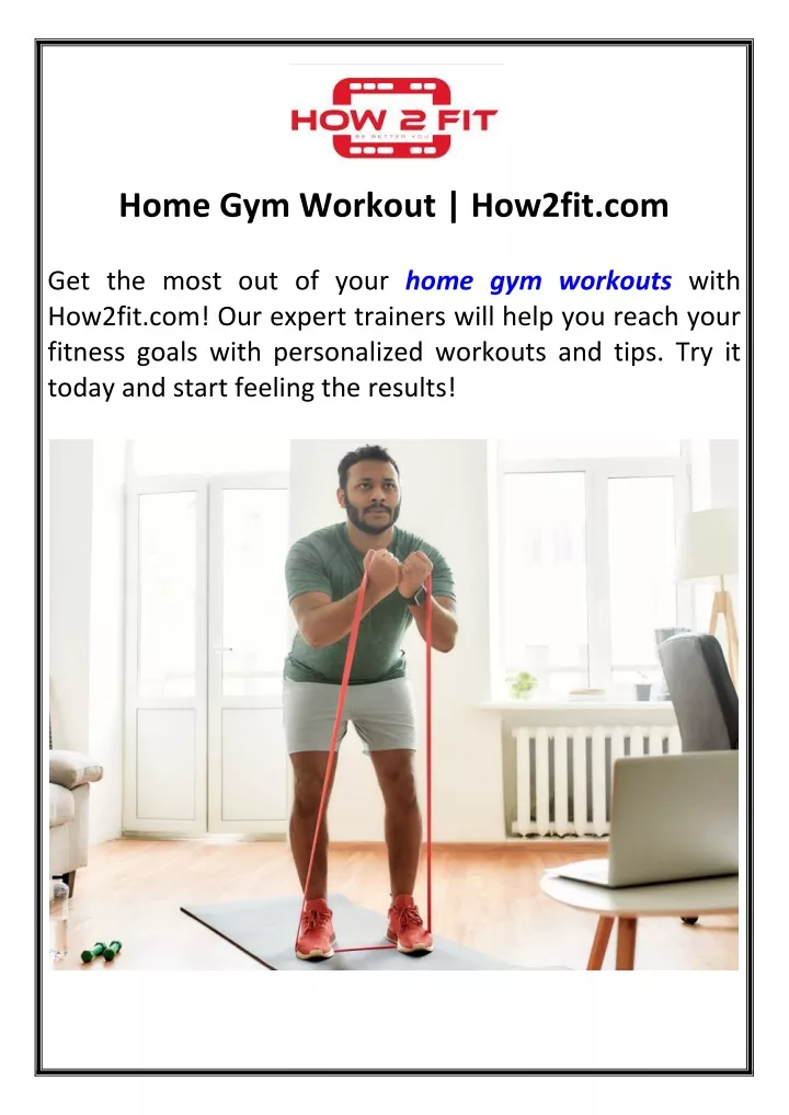 home gym workout how2fit com