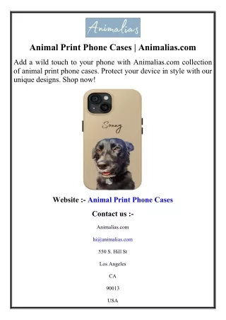 Animal Print Phone Cases  Animalias.com