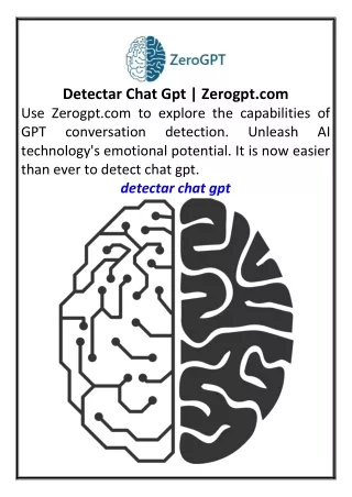 Detectar Chat Gpt Zerogpt.com