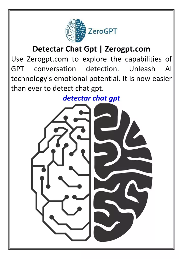 detectar chat gpt zerogpt com use zerogpt