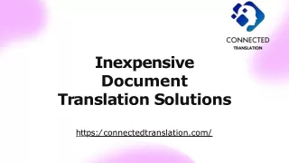 Inexpensive Document Translation Solutions