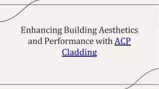 Find high-quality ACP Cladding on TradersFind