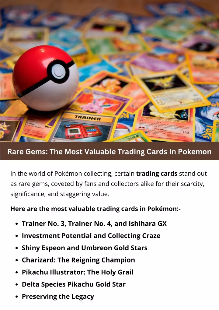 rare gems the most valuable trading cards