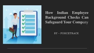 How Indian Employee Background Checks Can Safeguard Your Company