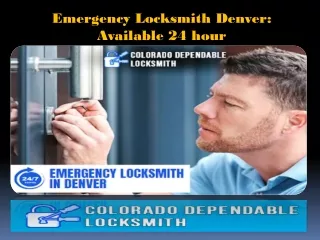 Emergency Locksmith Denver Available 24 hour