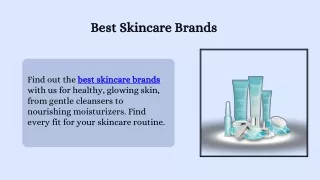 Best Skincare Brands