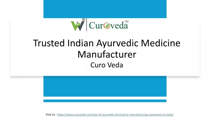 trusted indian ayurvedic medicine manufacturer