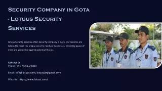 Security Company in Gota, Best Security Company in Gota