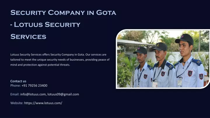 security company in gota lotuus security services
