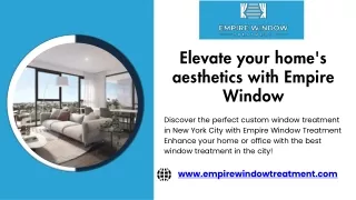 Motorized Window in New York City - Empire Window Treatment