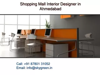 Shopping Mall Interior Designer in Ahmedabad, Best Shopping Mall Interior Design