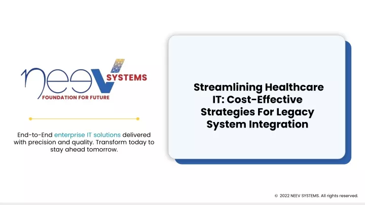 streamlining healthcare it cost effective strategies for legacy system integration