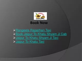 Book A Ride With Rangeela Rajasthan Taxi