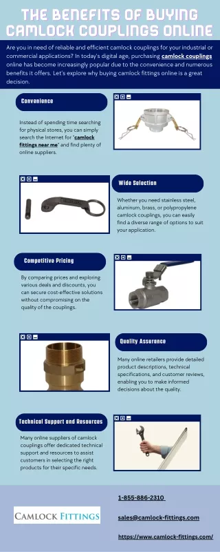 The Benefits of Buying Camlock Couplings Online