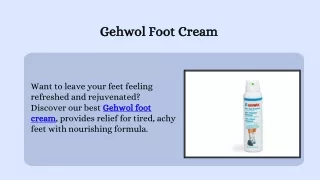 Gehwol Foot Cream