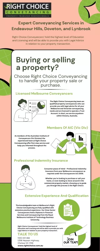 Expert Conveyancing Services in  Endeavour Hills, Doveton, and Lynbrook