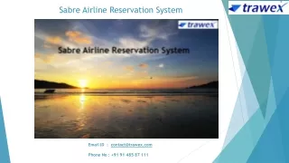 Sabre Airline Reservation System