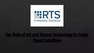 the role of iot and sensor technology in cargo