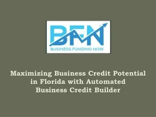 Maximizing Business Credit Potential in Florida with Automated Business Credit Builder