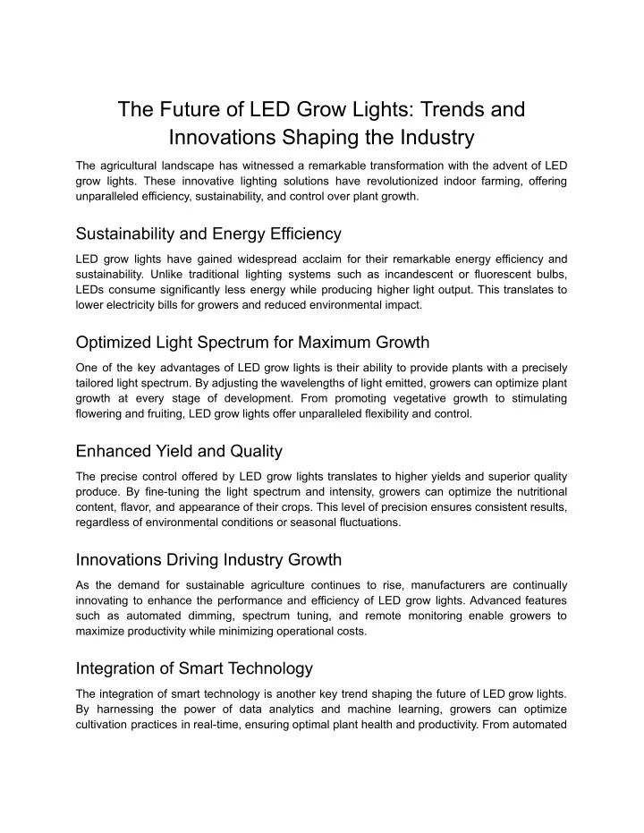 the future of led grow lights trends