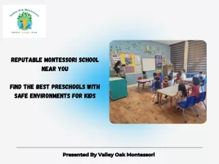Reputable Montessori School Near You| Find the Best Preschools