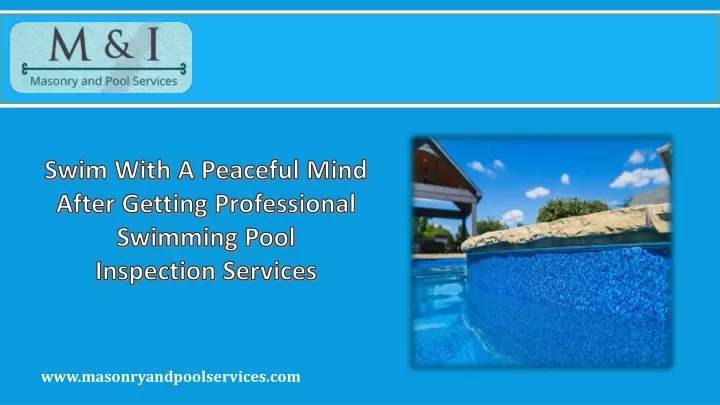 swim with a peaceful mind after getting