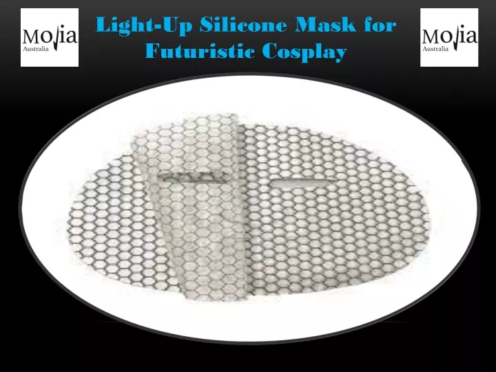 light up silicone mask for futuristic cosplay