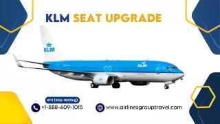 klm seat upgrade