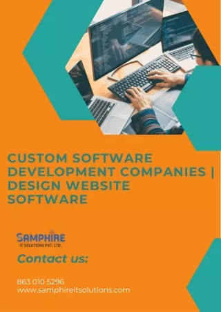 Custom Software Development Companies  Design Website Software