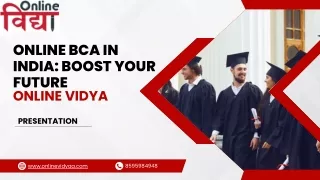 Online BCA in India: Boost Your Future| Online Vidya