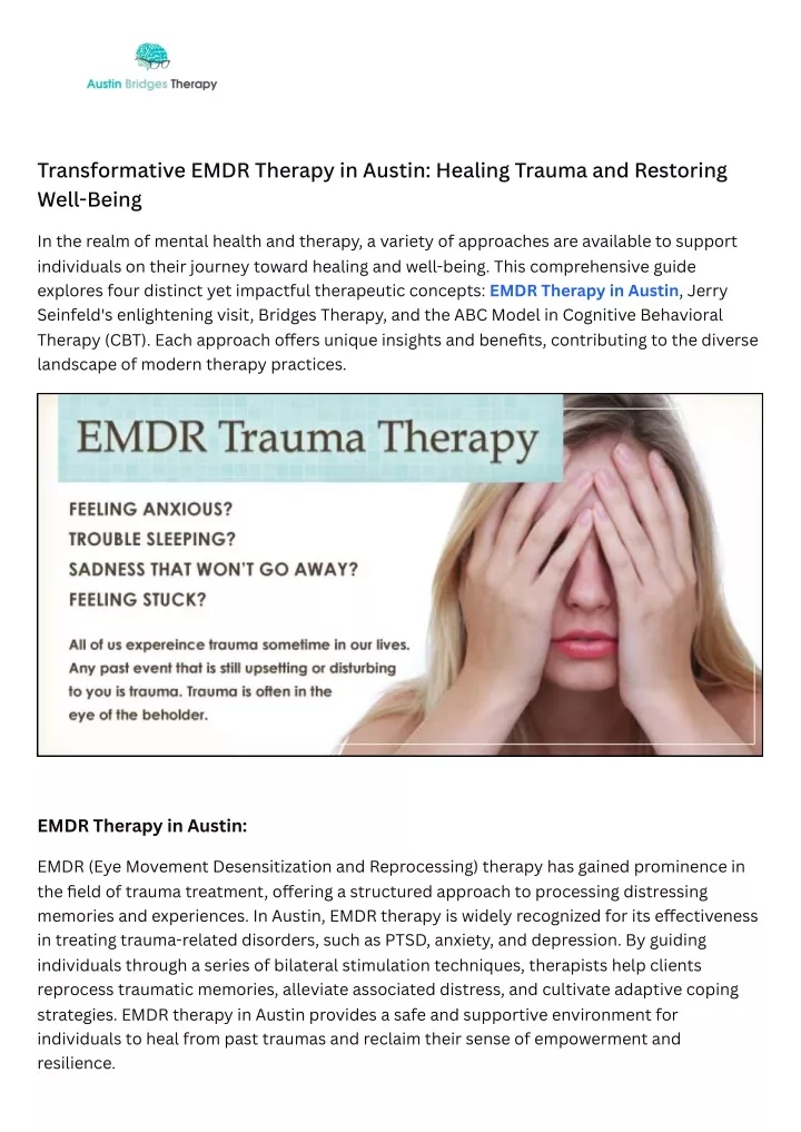 transformative emdr therapy in austin healing