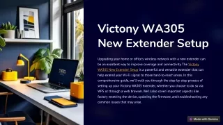 Victony wa305 new extender setup