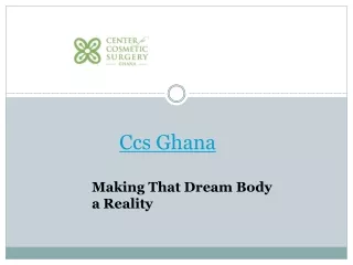 Experience the Ultimate Transformation: Brazilian Butt Lift (BBL) Ghana