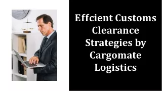 Efficient customs clearance strategies by cargomate logistics