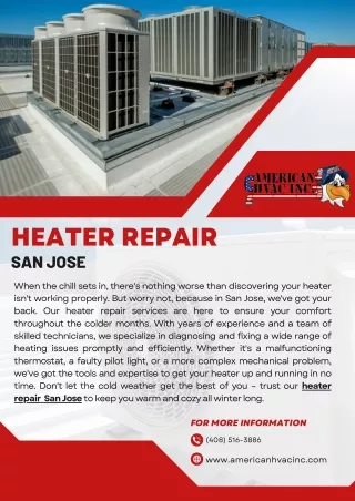 Heater Repair San Jose