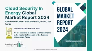 cloud security in energy global market report 2024