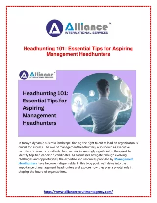 headhunting 101 essential tips for aspiring