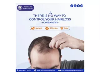 Hair fall Homeopathy Treatments in Bangalore -Rich Care