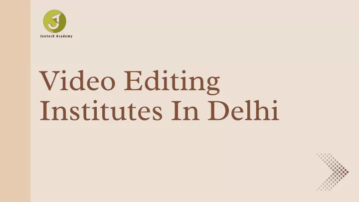 video editing institutes in delhi