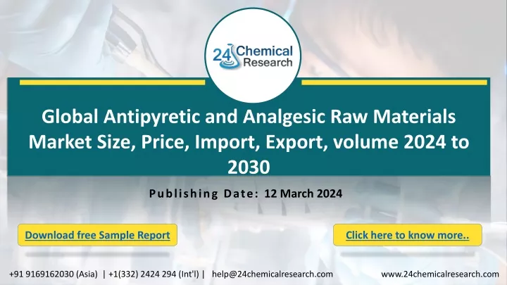 global antipyretic and analgesic raw materials