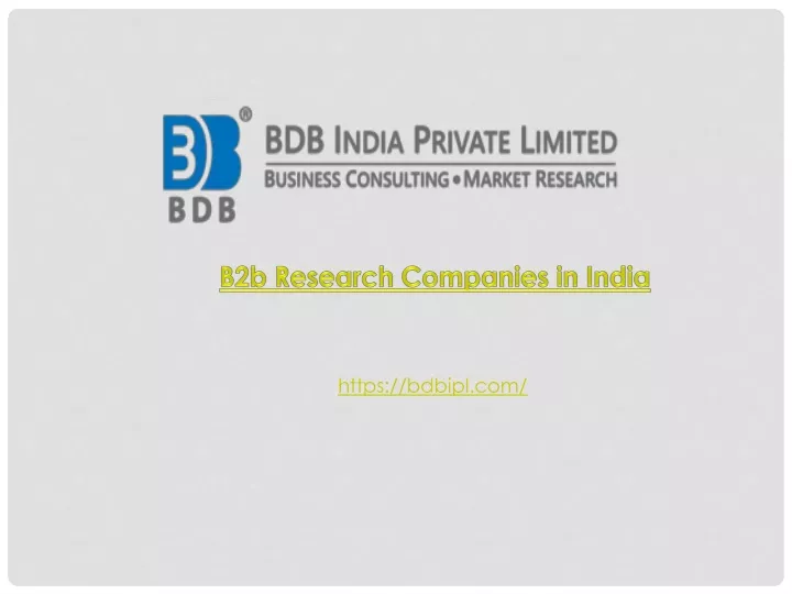 b2b research companies in india