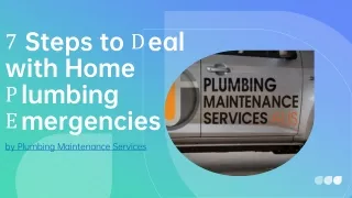 7 Steps to Deal with Home Plumbing Emergencies