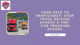 Unlock Your Potential: Utah Truck Driving School's Comprehensive CDL  Training