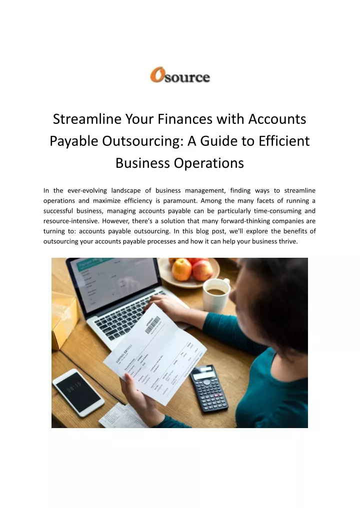 streamline your finances with accounts payable