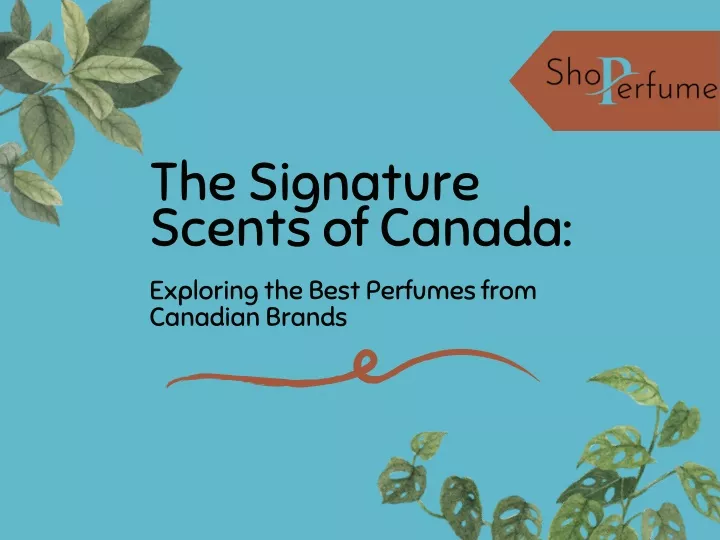 the signature scents of canada exploring the best