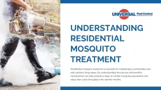 Say Goodbye to Mosquitoes With Residential Mosquito Treatment